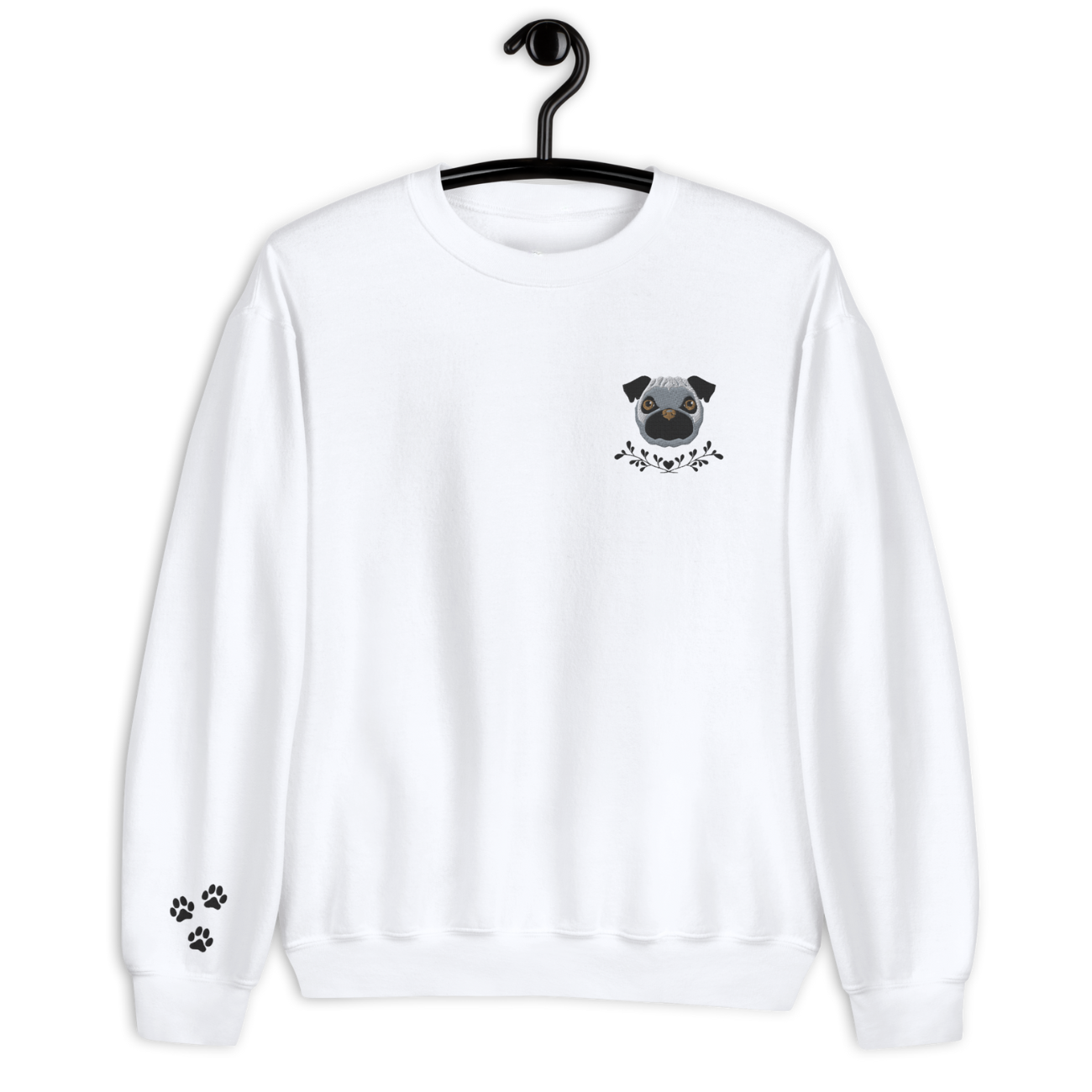 Dog Embroidery Sweatshirt