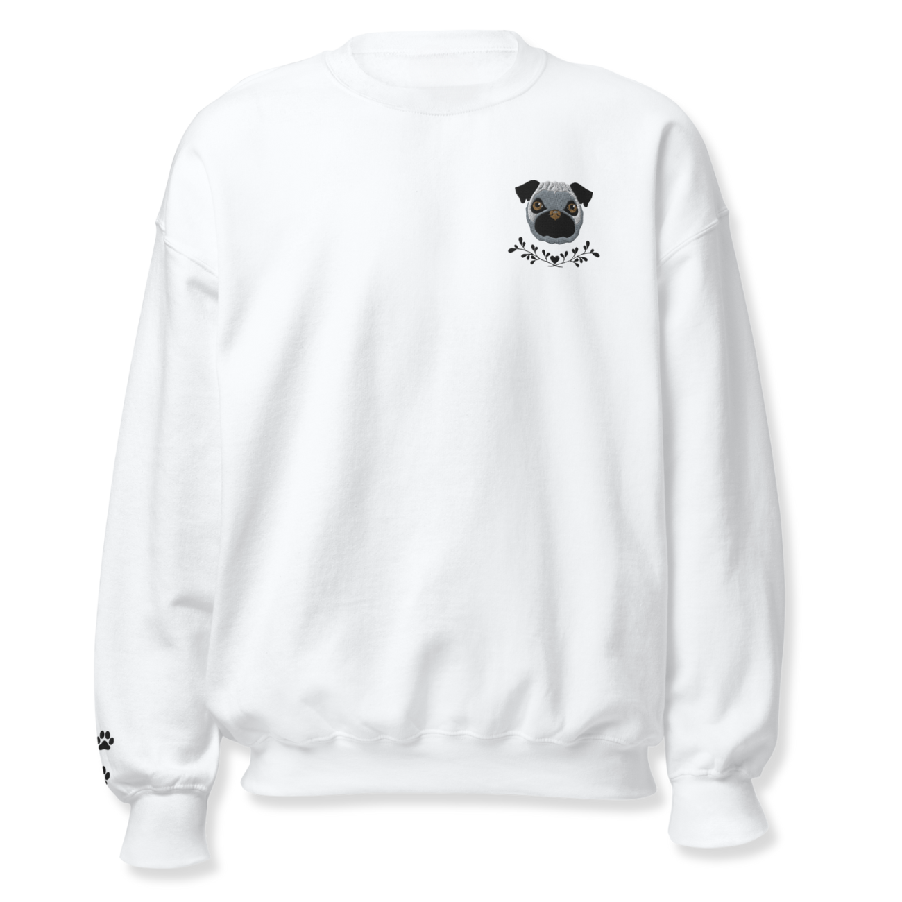 Dog Embroidery Sweatshirt