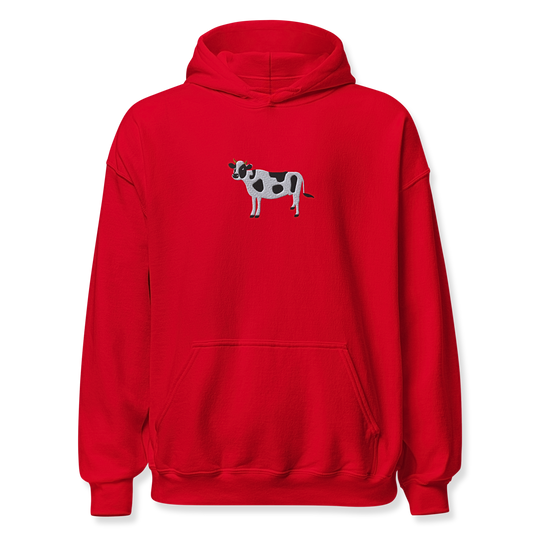 Cow Embroidery Unisex Hoodie