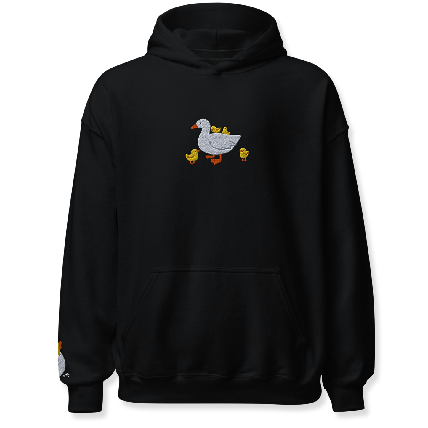 Duck Embroidery Unisex Hoodie