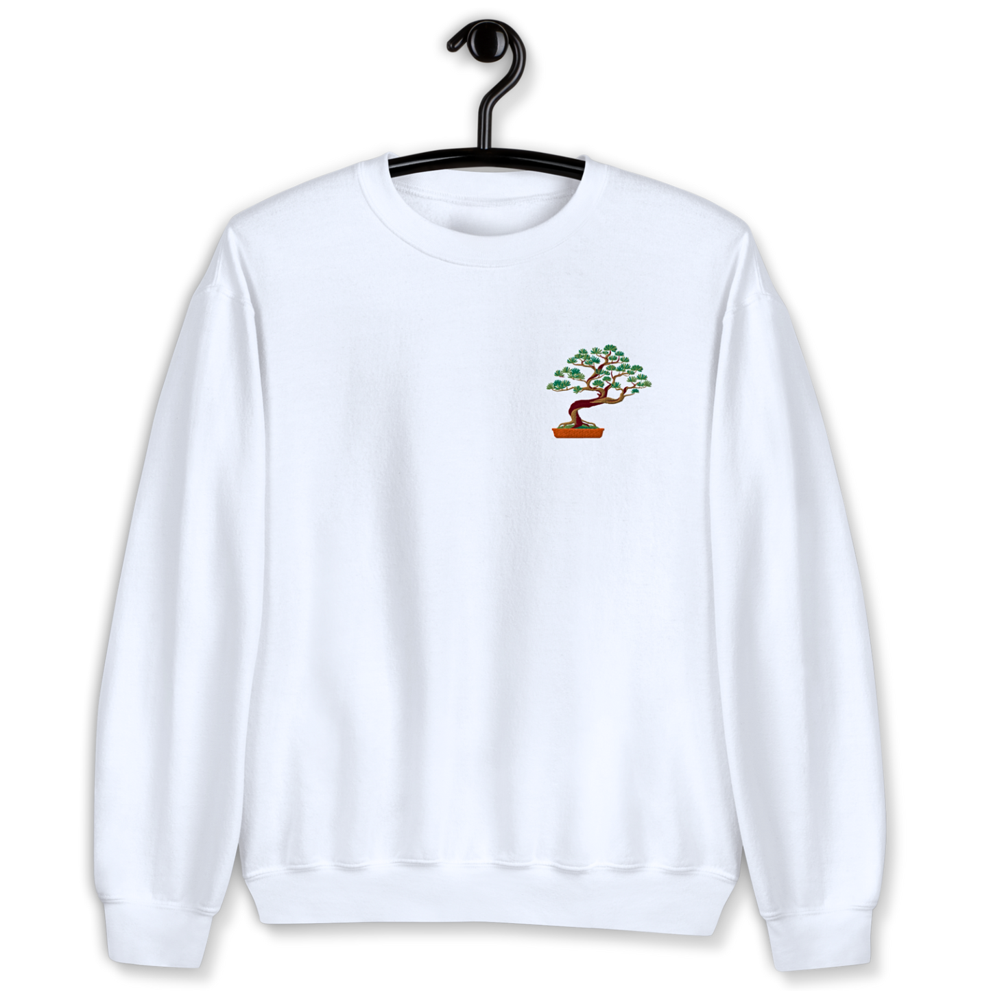 Bonsai Plant Embroidery Unisex Sweatshirt