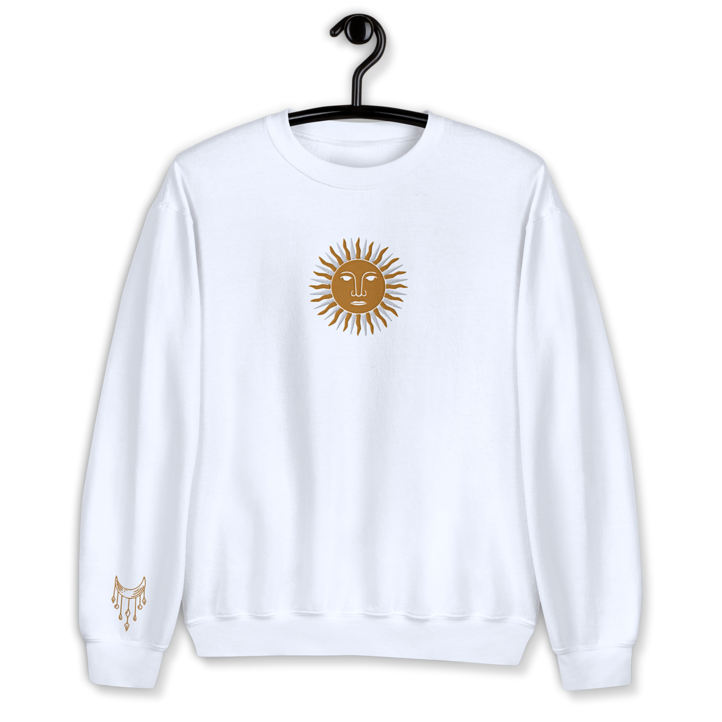 Sun Embroidery Unisex Sweatshirt