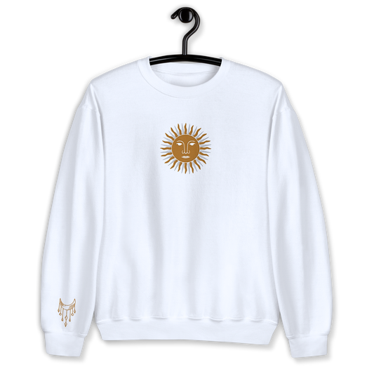 Sun Embroidery Unisex Sweatshirt