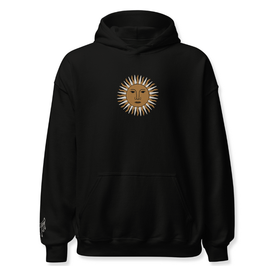 Sun Embroidery Unisex Hoodie