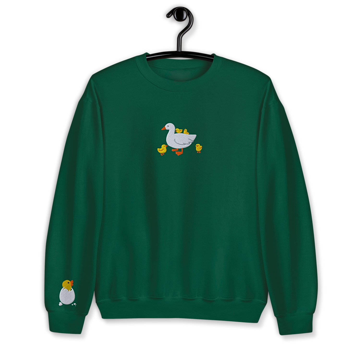 Duck Embroidery Unisex Sweatshirt