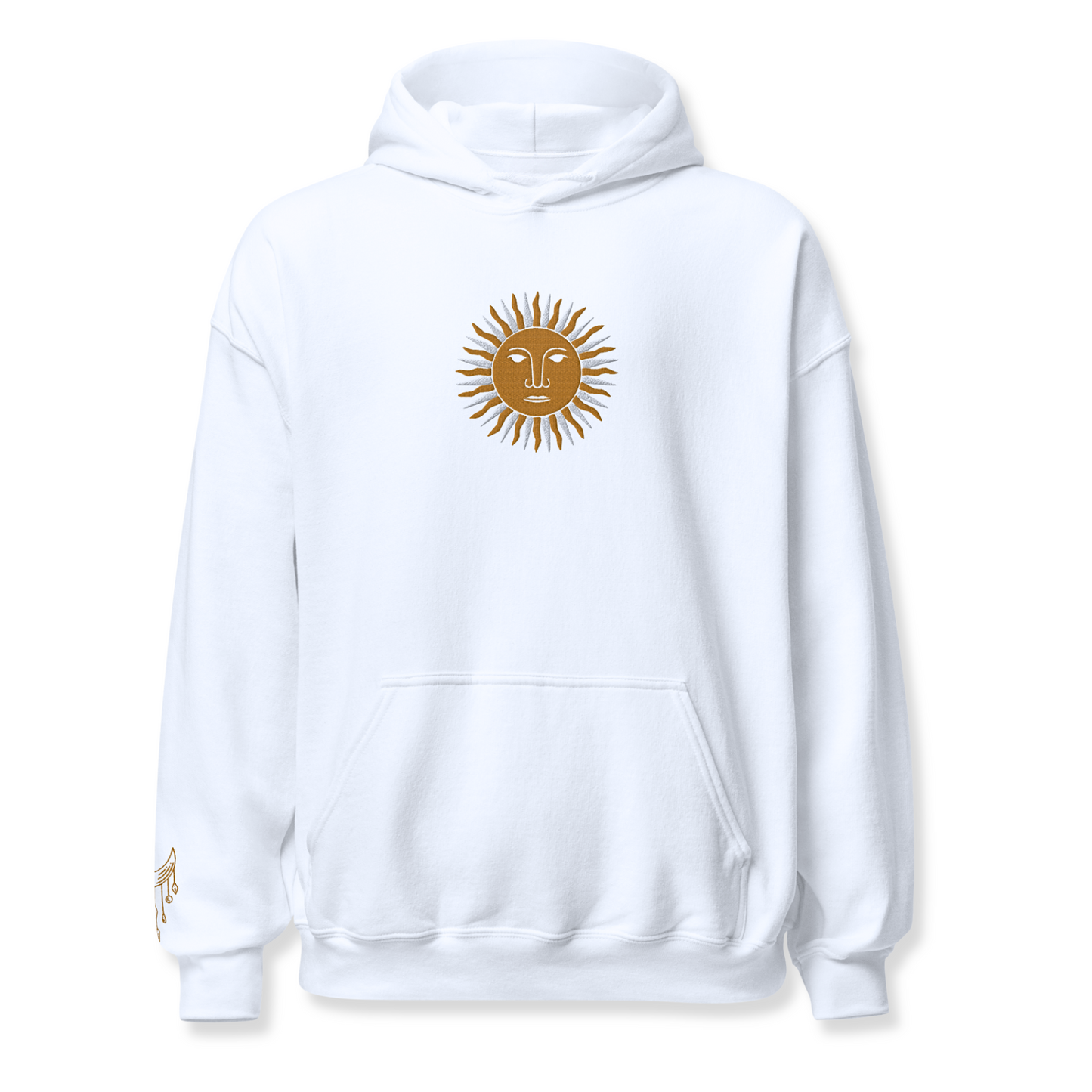 Sun Embroidery Unisex Hoodie