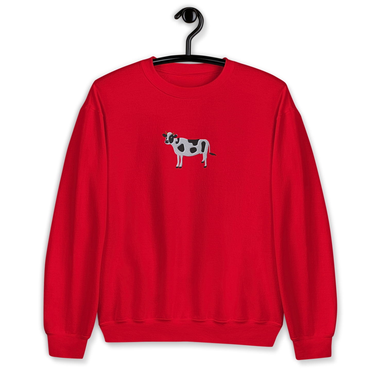 Cow Embroidery Unisex Sweatshirt