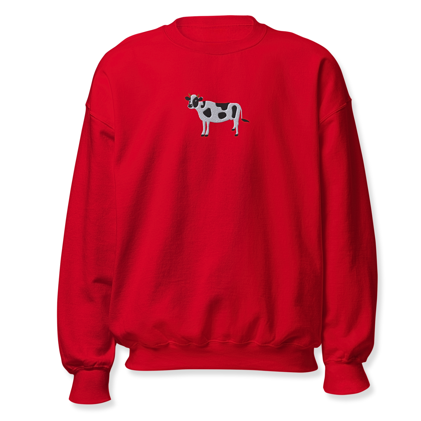 Cow Embroidery Unisex Sweatshirt