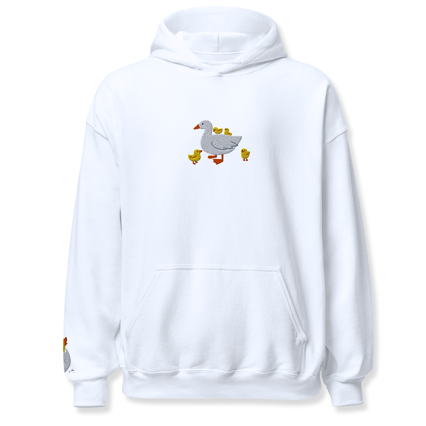 Duck Embroidery Unisex Hoodie