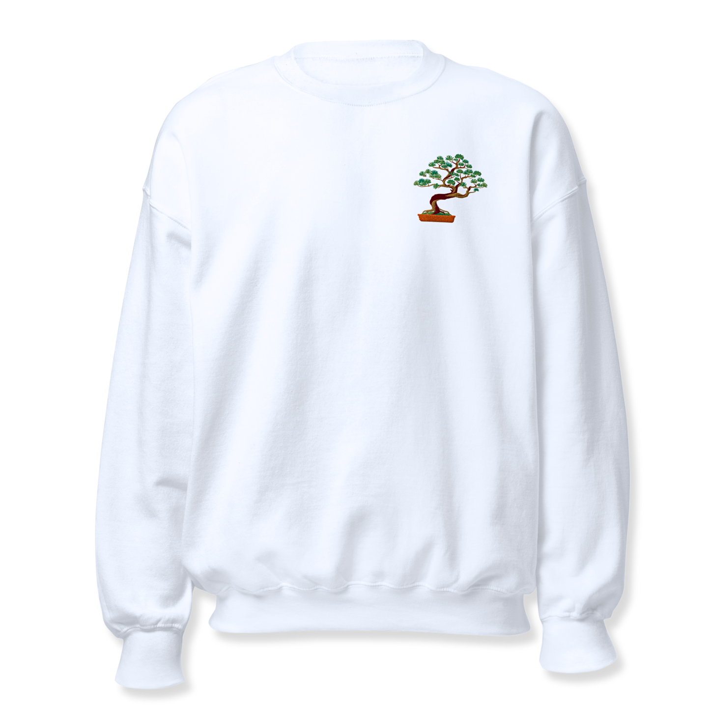 Bonsai Plant Embroidery Unisex Sweatshirt