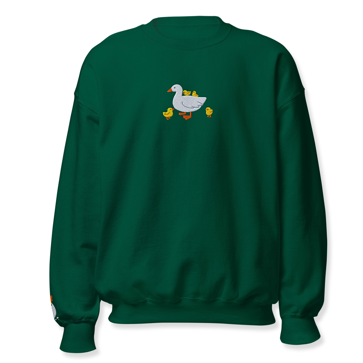 Duck Embroidery Unisex Sweatshirt