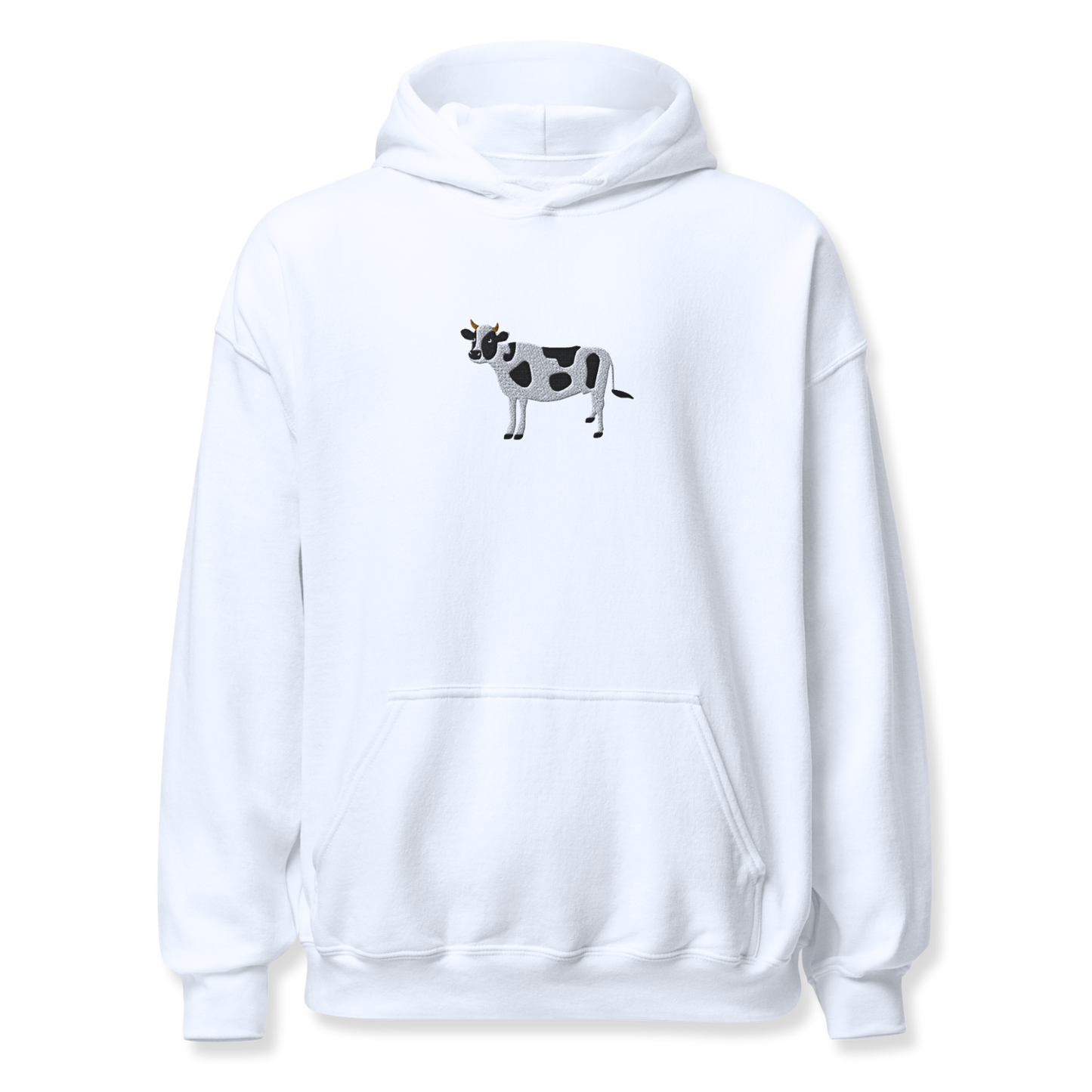 Cow Embroidery Unisex Hoodie