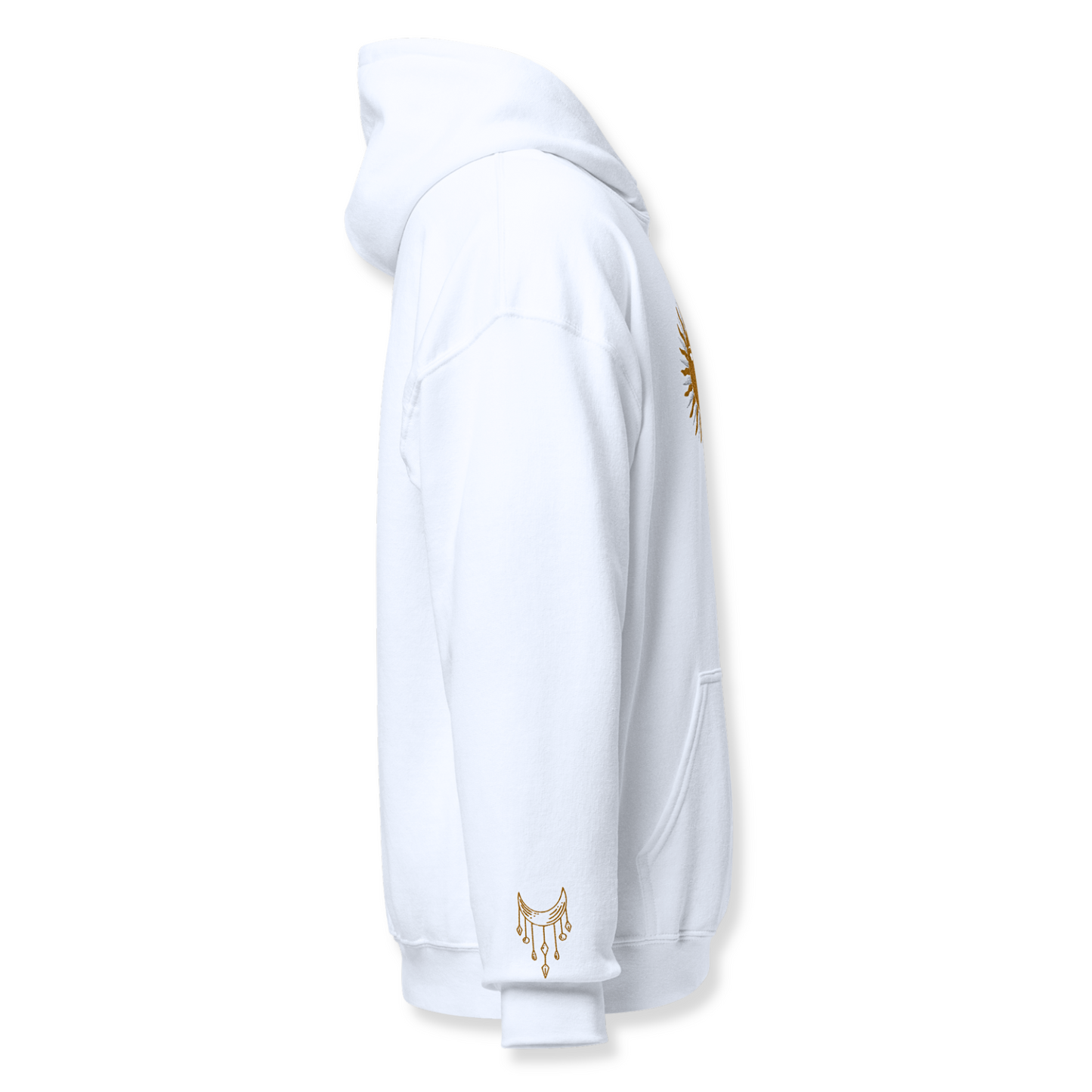 Sun Embroidery Unisex Hoodie