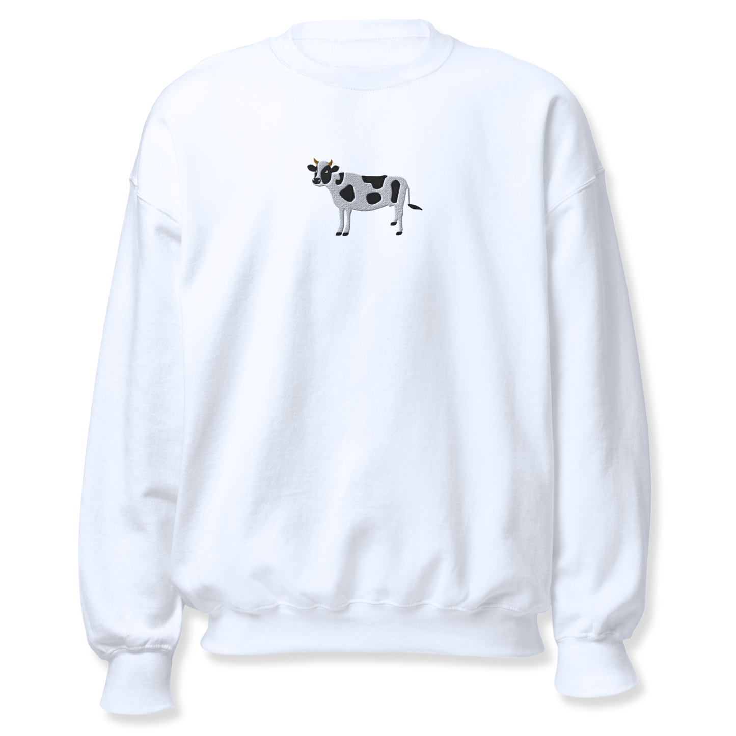 Cow Embroidery Unisex Sweatshirt