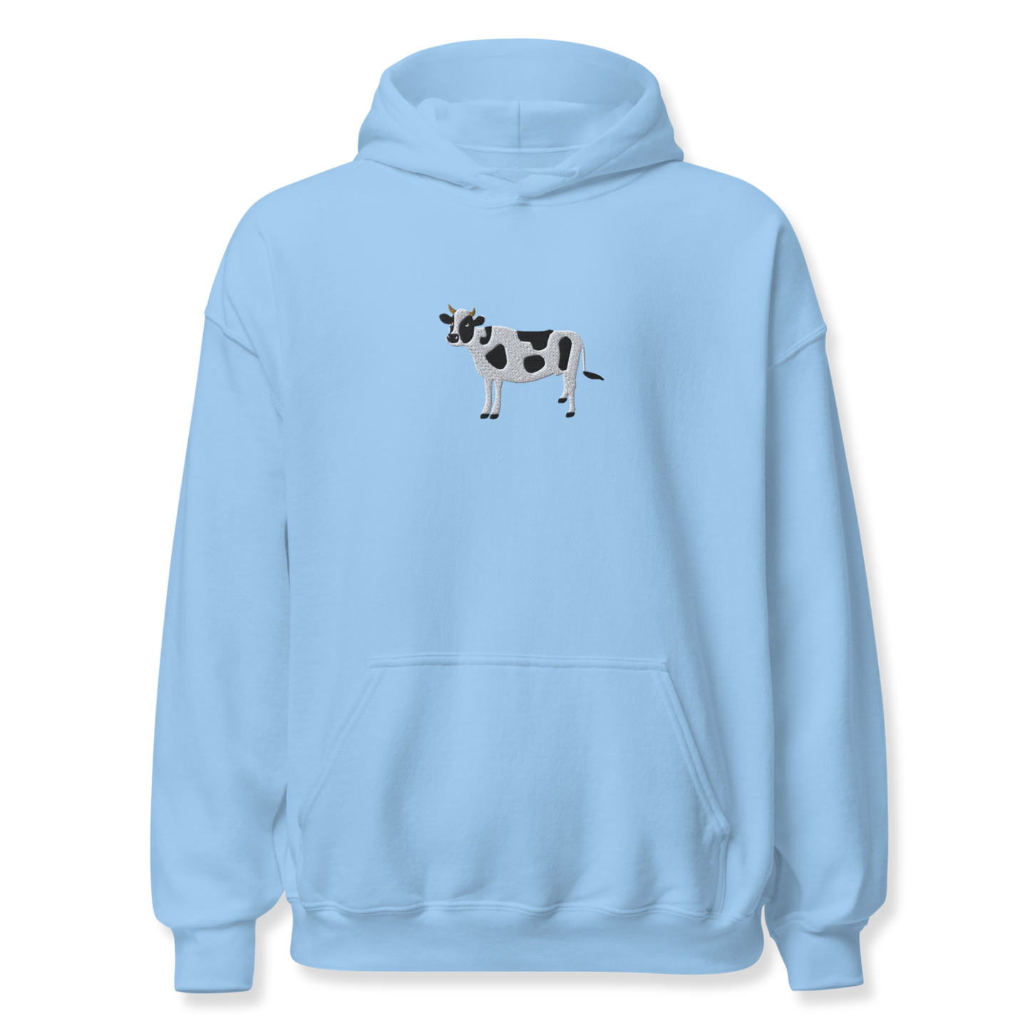 Cow Embroidery Unisex Hoodie