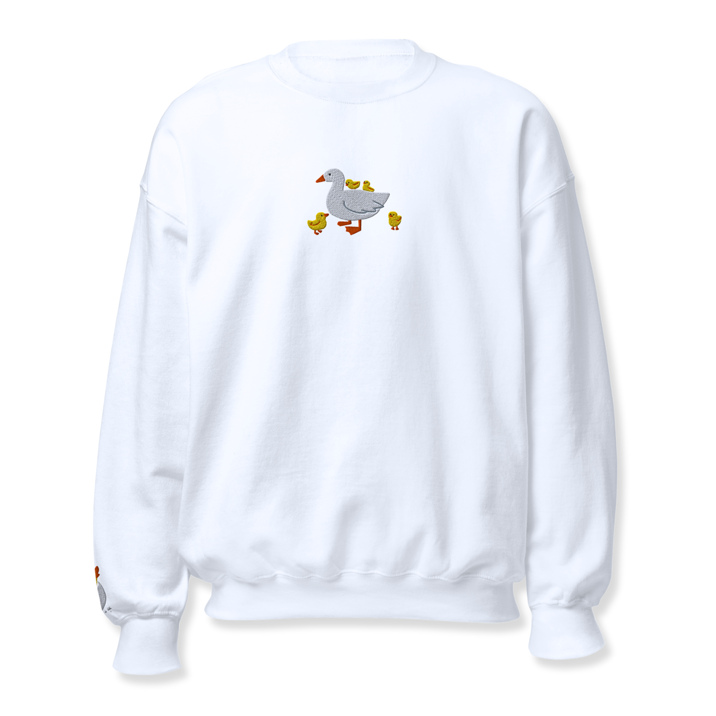 Duck Embroidery Unisex Sweatshirt