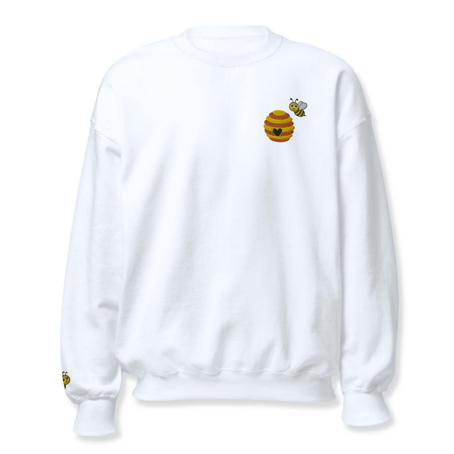 Honey Bee Embroidery Sweatshirt