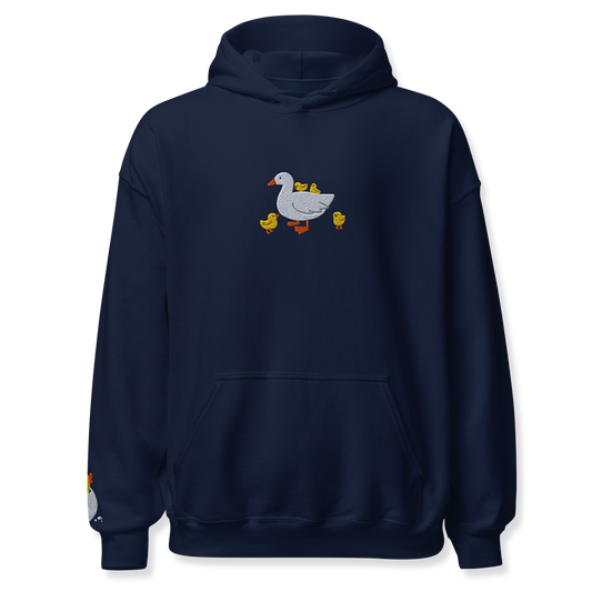 Duck Embroidery Unisex Hoodie