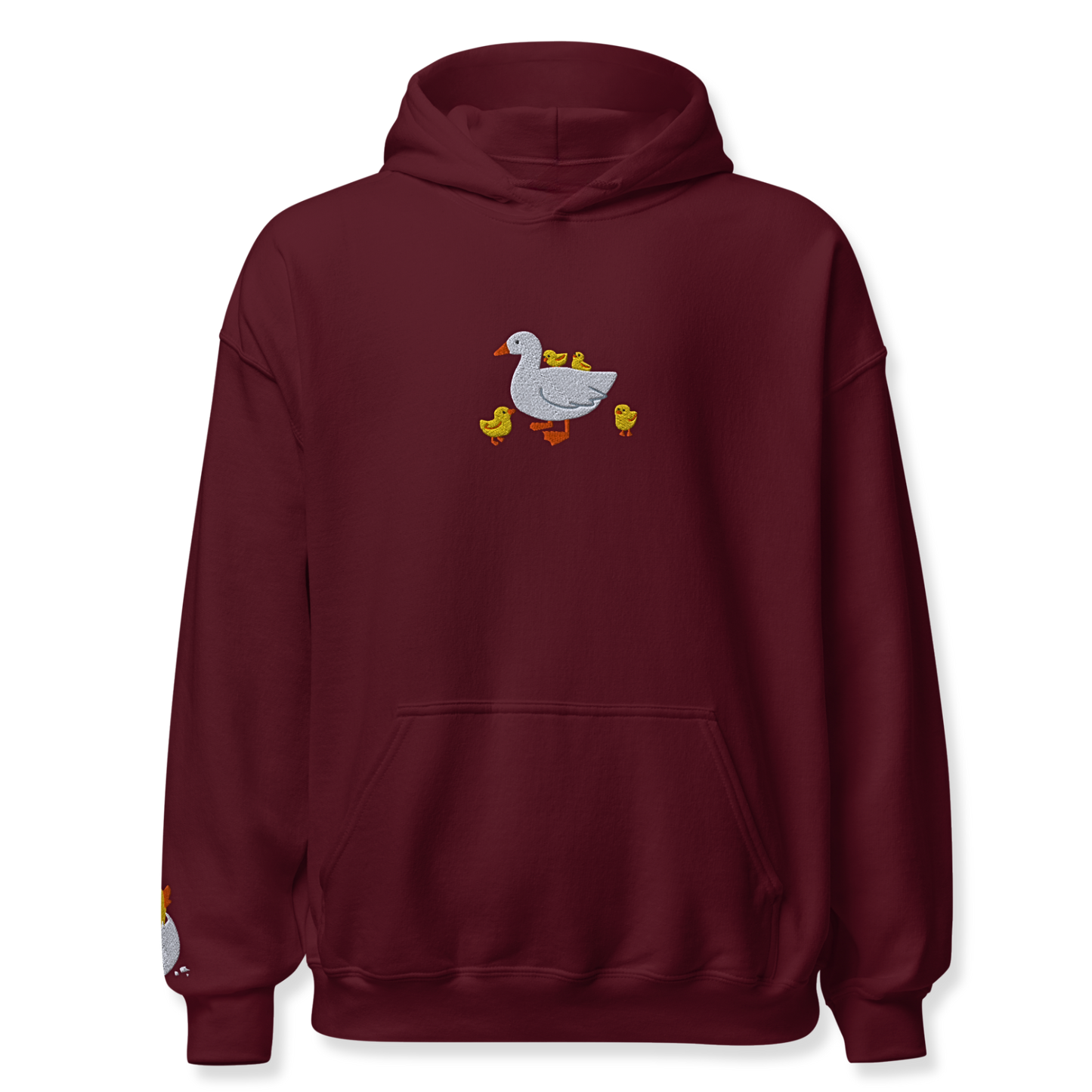 Duck Embroidery Unisex Hoodie