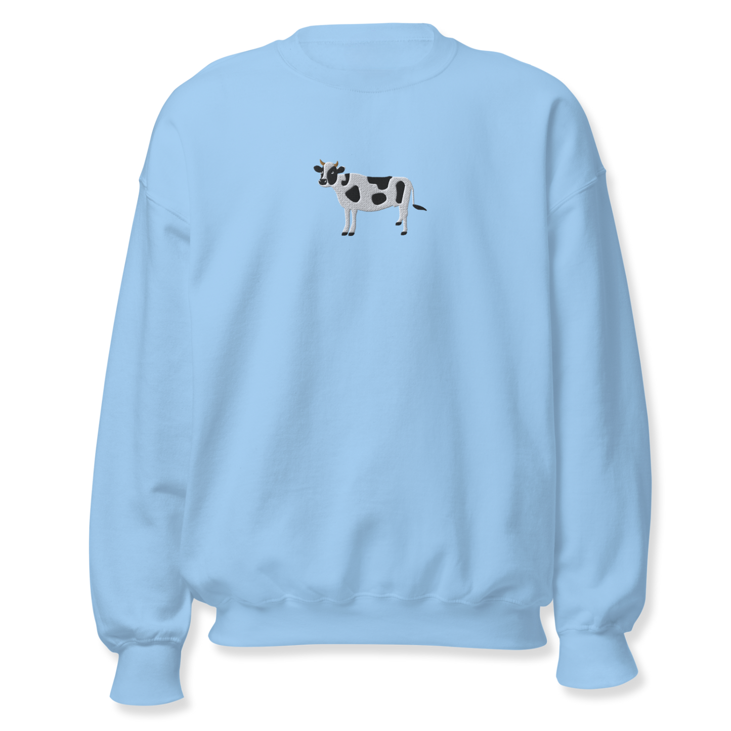 Cow Embroidery Unisex Sweatshirt