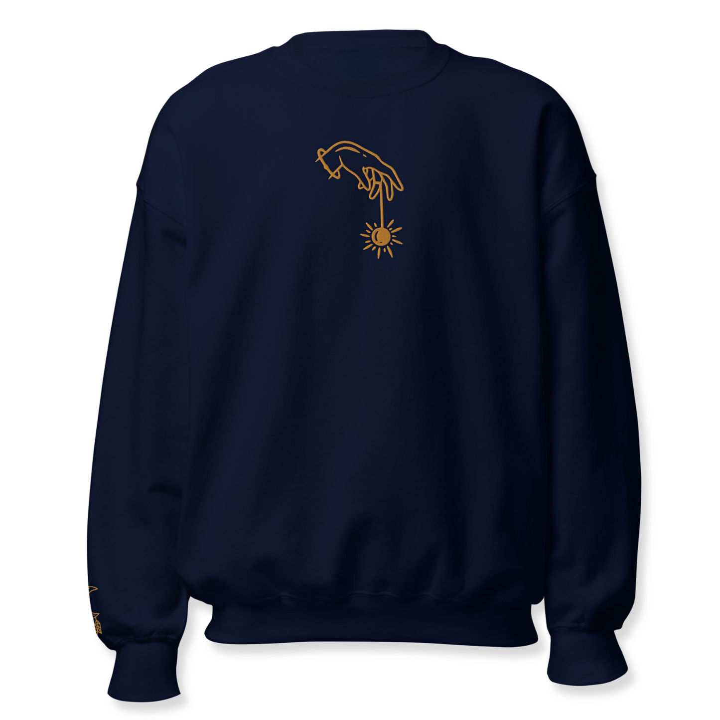 Sun and Moon Embroidery Sweatshirt