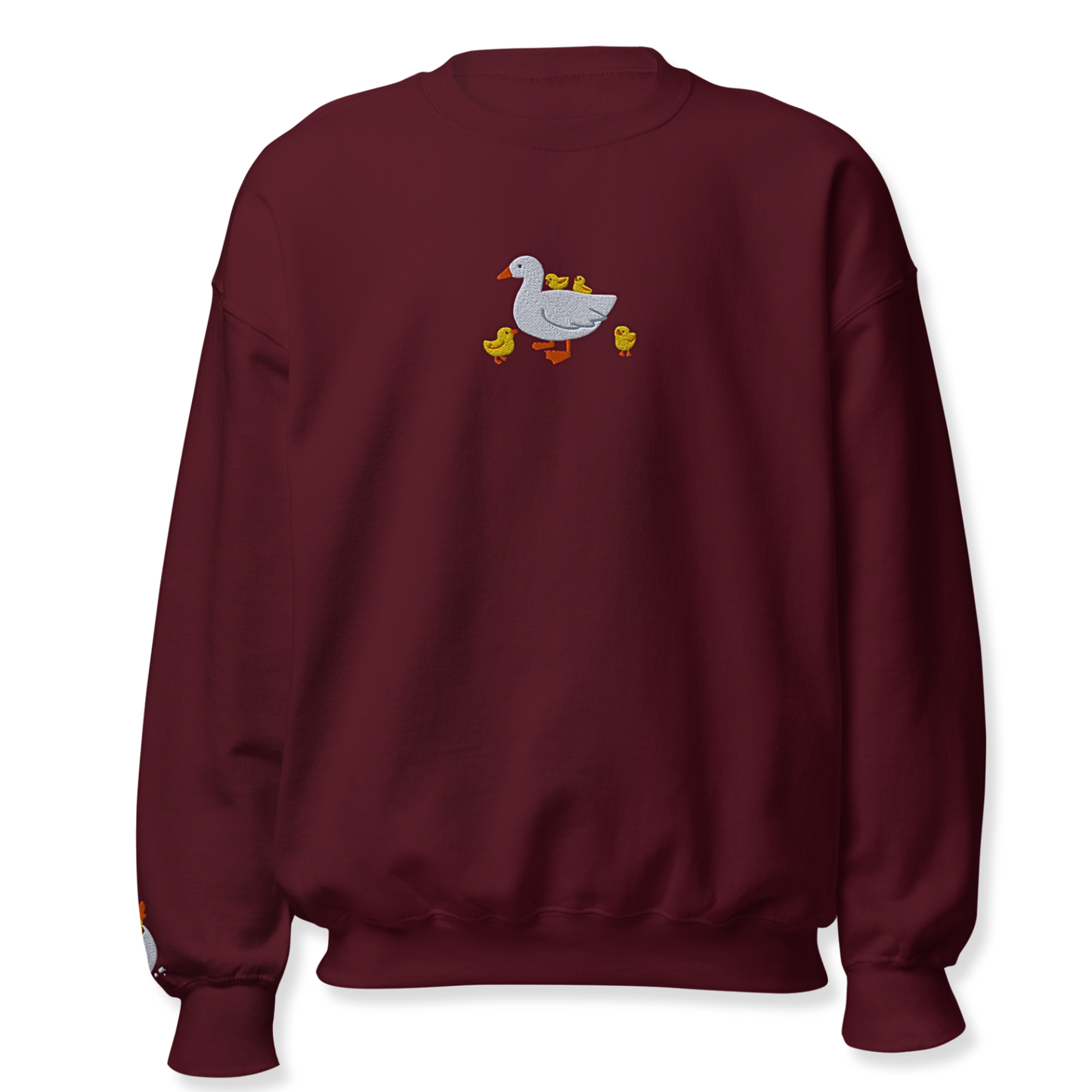 Duck Embroidery Unisex Sweatshirt