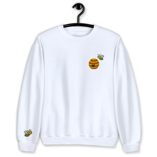 Honey Bee Embroidery Sweatshirt