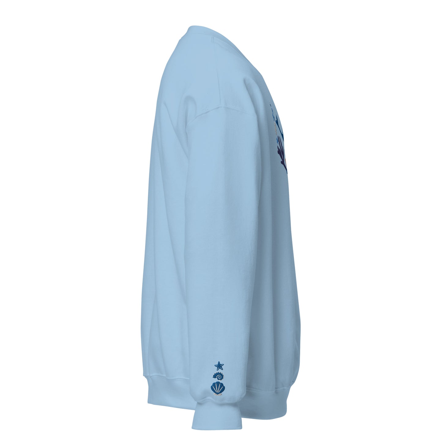 Blue Whale Embroidery Sweatshirt